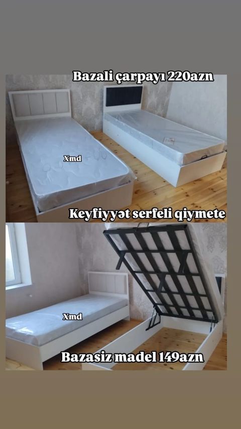 Məhsul: Tək nəfərlik çarpayı modelləri - Bazalı çarpayı – 220 AZN — Bakı