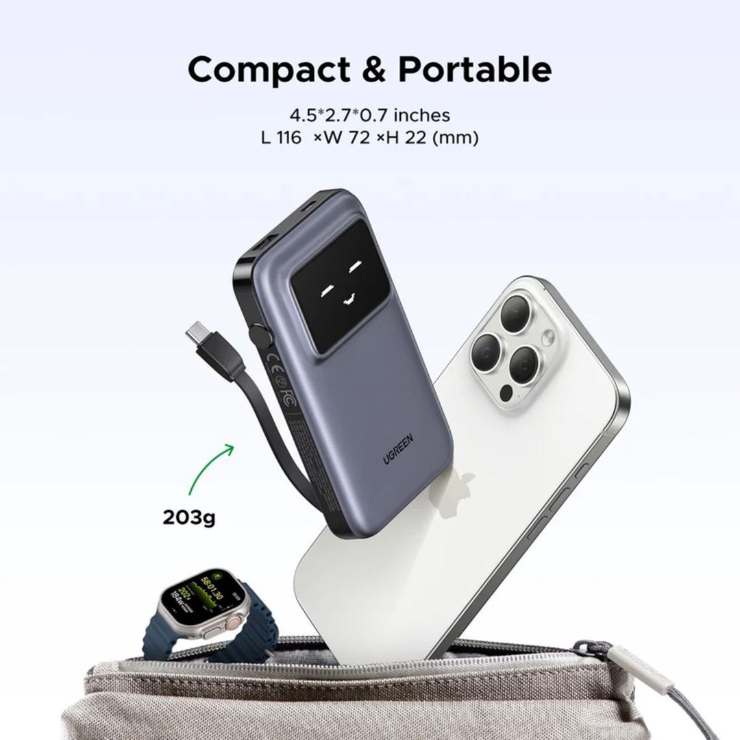 Powerbank Ugreen 10000mAh 30W Fast Charging — Smartfonlar, Bakı (6)