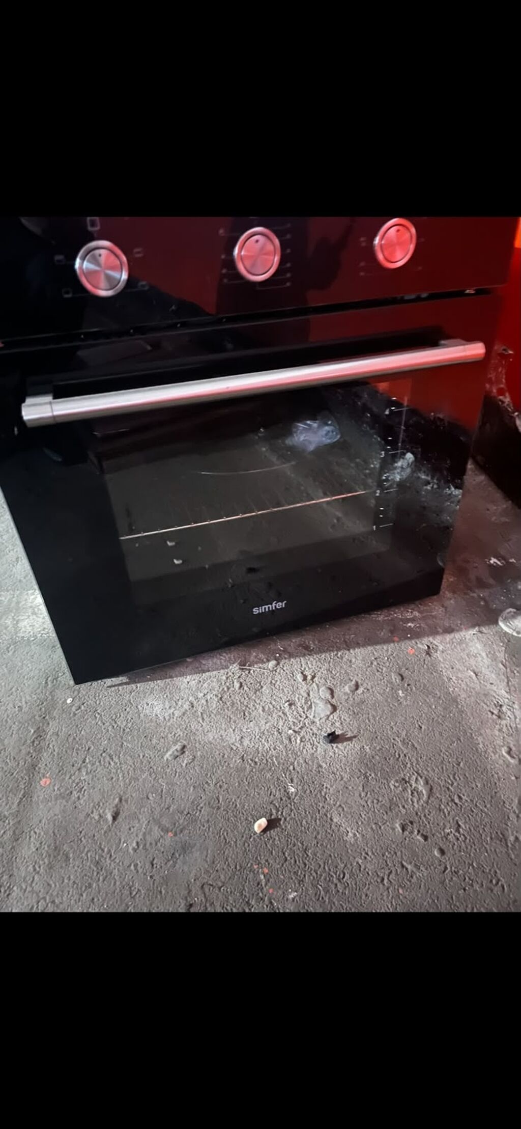 Simfer elektrik sobası – quraşdırılan model - Şüşə ön panel və — Masaüstü plitələr, Pirəkəşkül