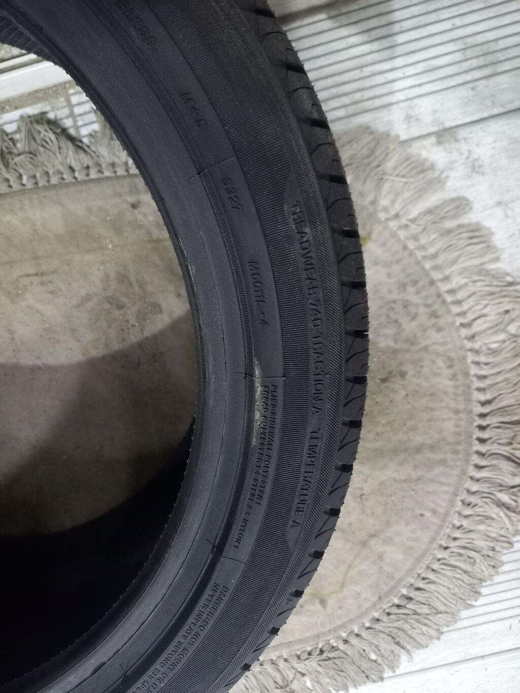 Toyota orijinal 17" yüngül lehimli disklər və Zeetex təkərləri dəsti — Diskləri, Xırdalan (3)