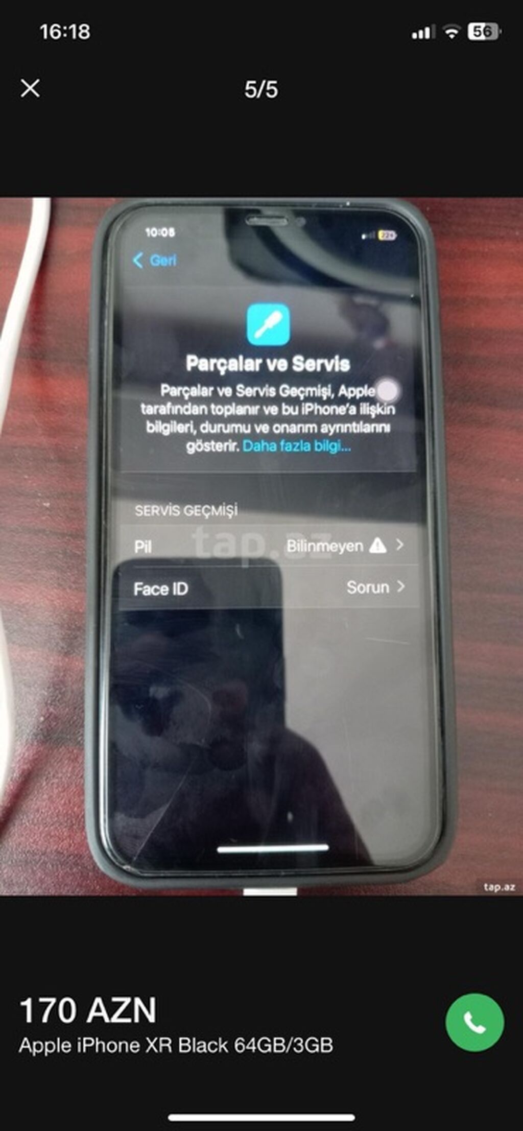 IPhone Xr, 64 GB, Qara, Qırıq — Apple iPhone, Digah (4)
