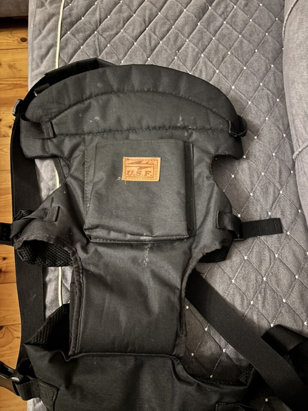 Usf kenquru (baby carrier) – qara rəng - Ön tərəfdə daşıma üçün — Uşaqlar üçün hər şey, Digah (2)