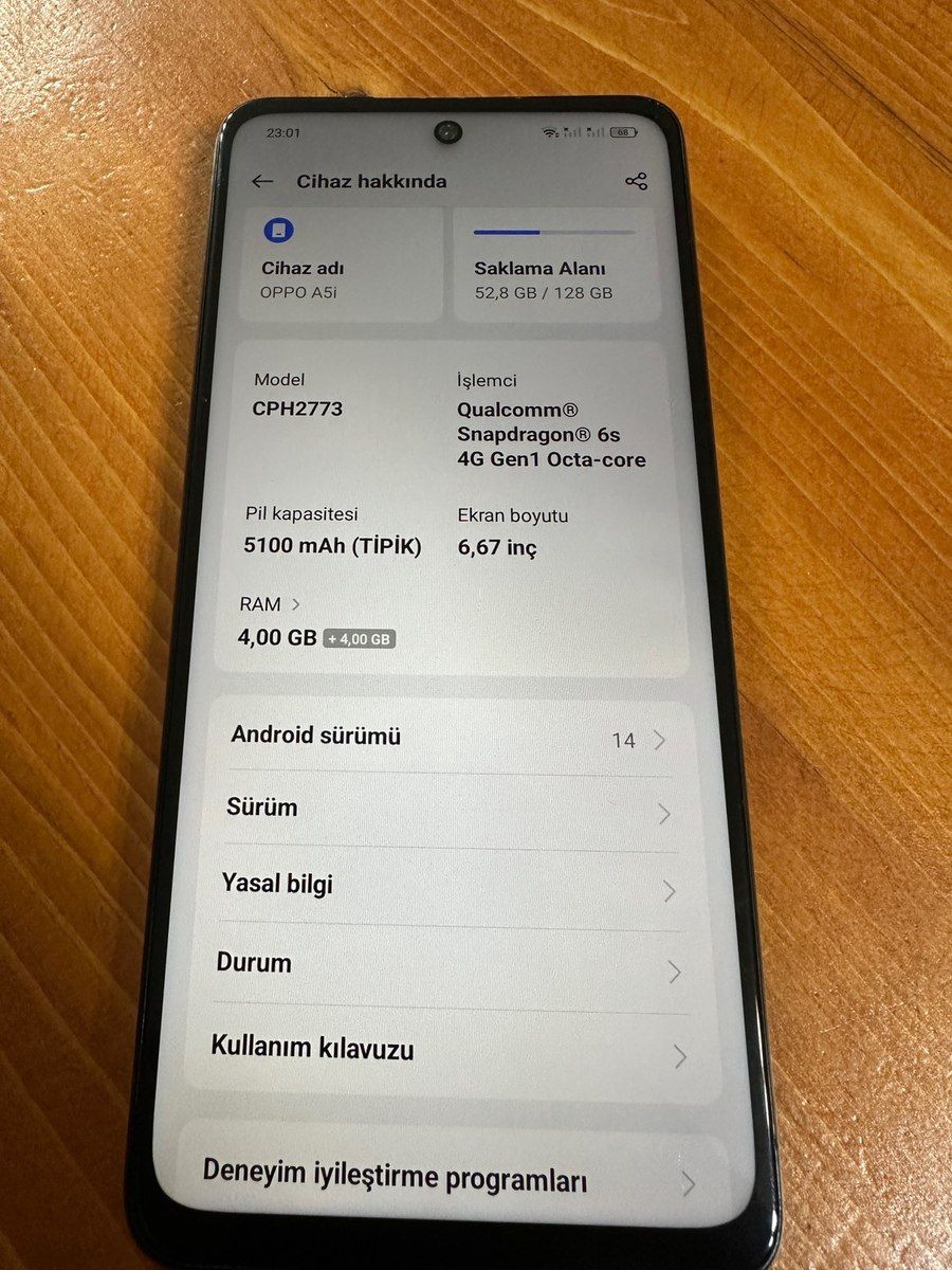 Oppo A5 Aurora Green 128GB/4GB — Smartfonlar, Bakı (2)