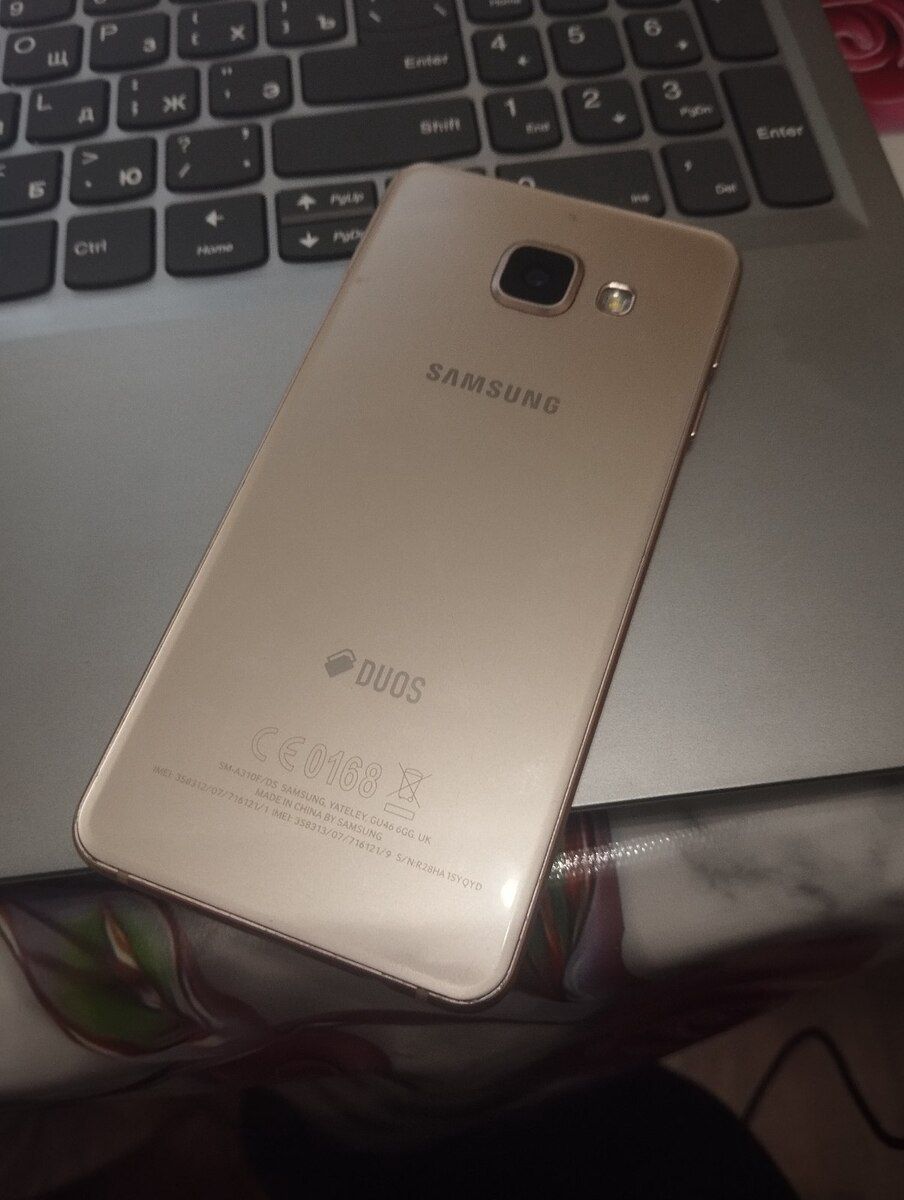 Samsung Galaxy A3 (2016) Gold 16GB/1.5GB — Smartfonlar, Şirvan
