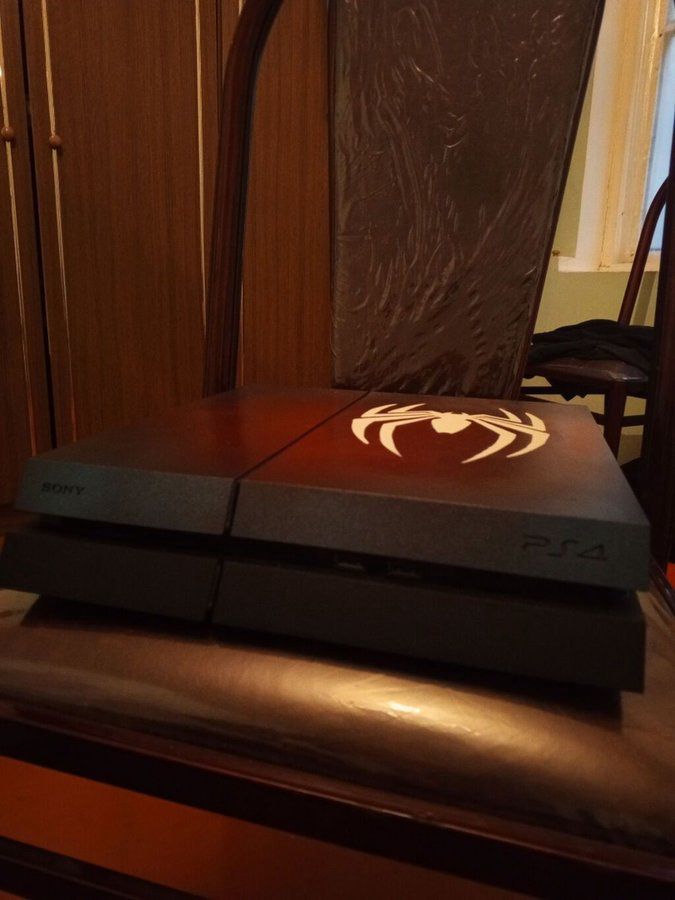 PS4 Fat 500GB Spider-Man Custom 13.52 pultlar + oyunlar — Oyunlar, konsollər və proqramlar, Bakı (3)