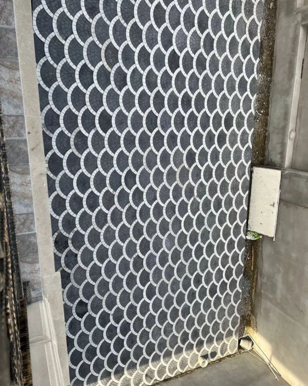 Boratka (brusçatka) döşəmə daşları və dekorativ səki plitələri — Beton, Mehdiabad (4)