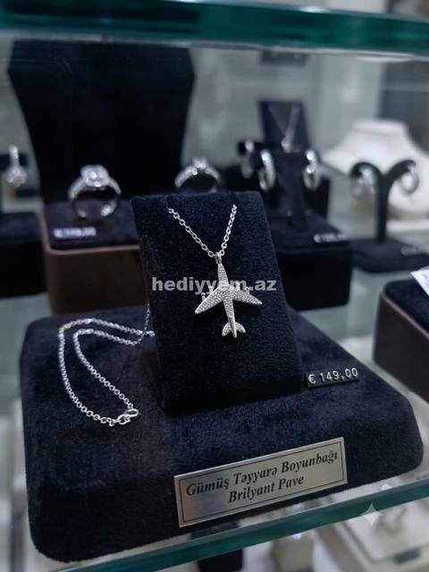 Teyyare Samalyot Qadin Gümüş Sep – No.358159 — Necklaces and chains (Fine jewelry)