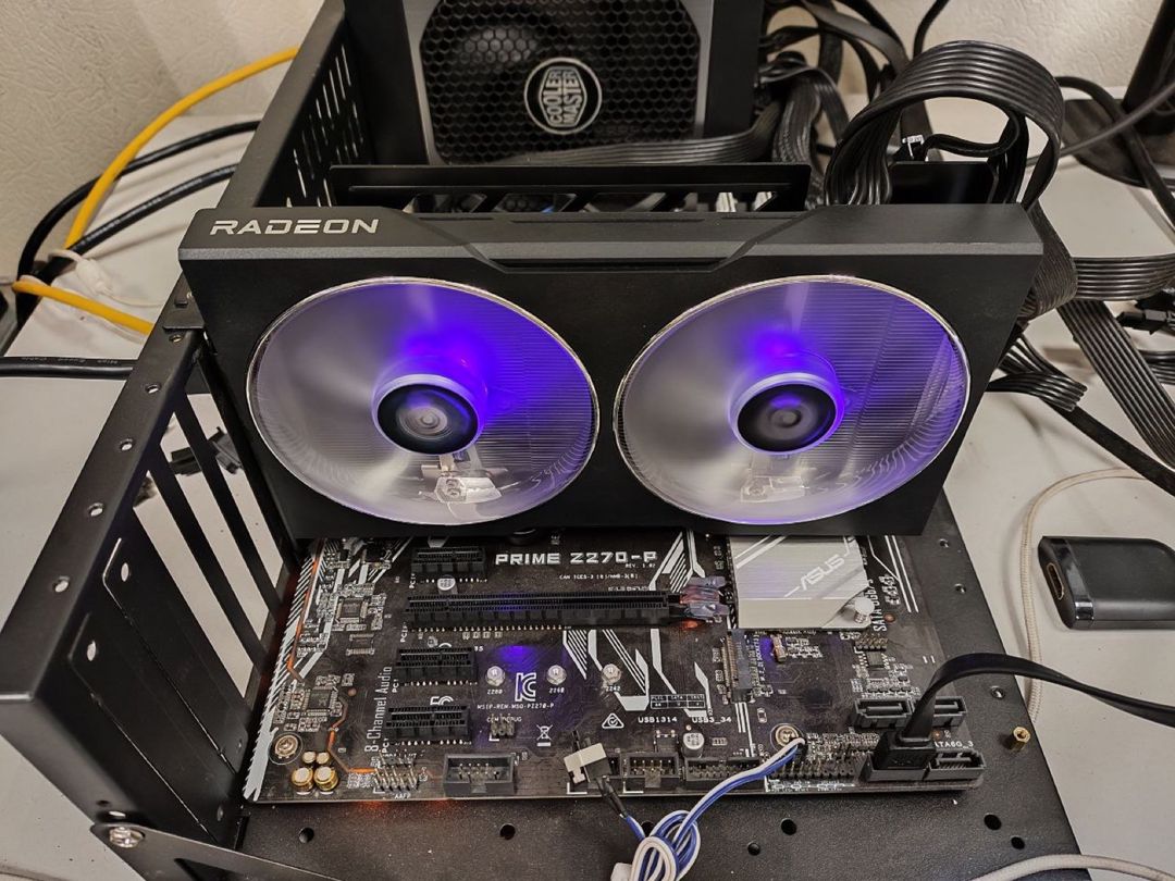 Video kart PowerColor RX 7600 HellHound 8GB — Kompüterlər və noutbuklar, Bakı (5)