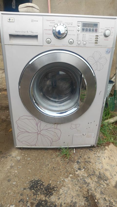 Paltaryuyan maşın LG, 8 kq, Təmirə ehtiyacı var, Avtomat, Qurutma var, Ünvandan götürmə — Mehdiabad
