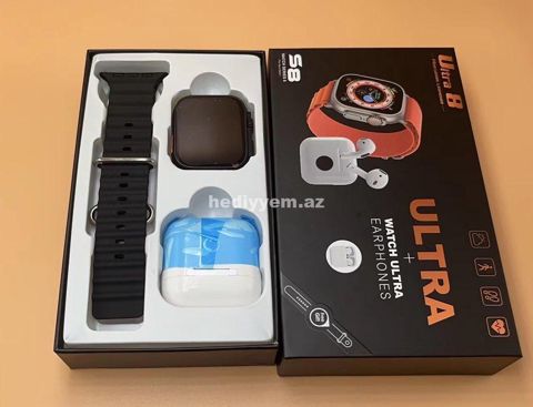 S8 Ultra + Airpods Smart Saat + Qulaqciq — 65 ₼ · Bakı · Qol saatları S8 Ultra + Airpods Smart Saat + Qulaqciq — Bakı