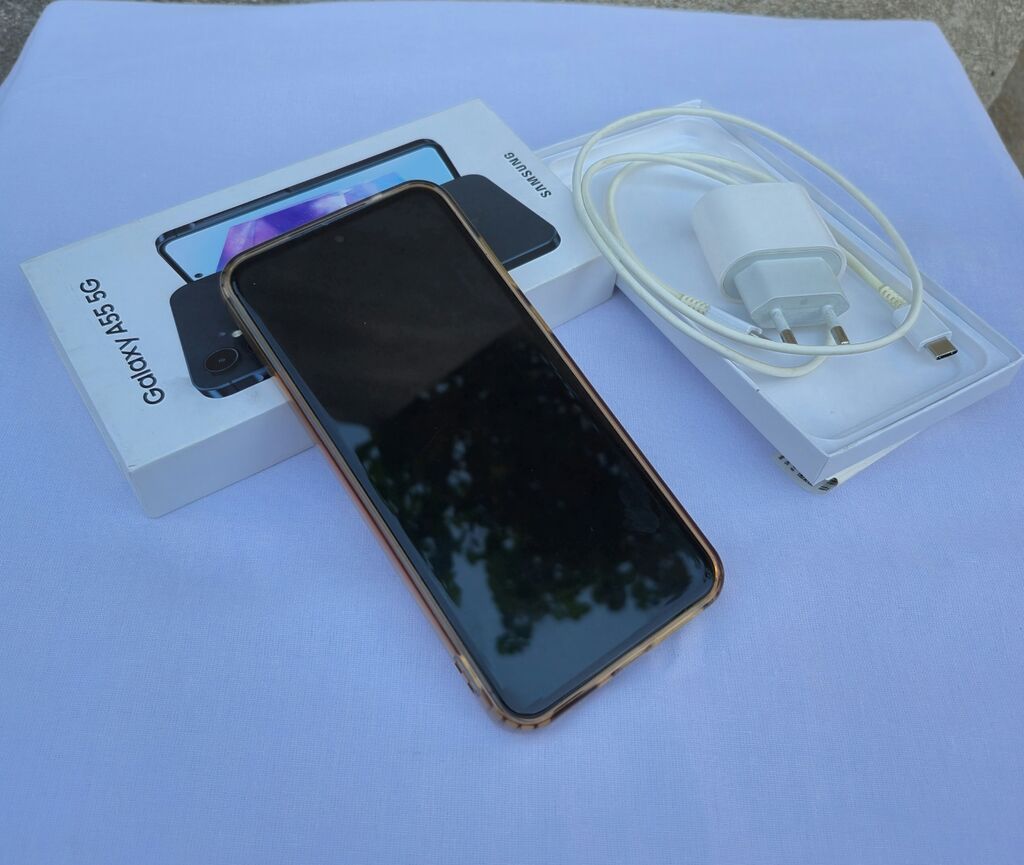 Samsung Galaxy A55 5G, 128 GB, rəng - Göy, Barmaq izi — Samsung, Mehdiabad (3)