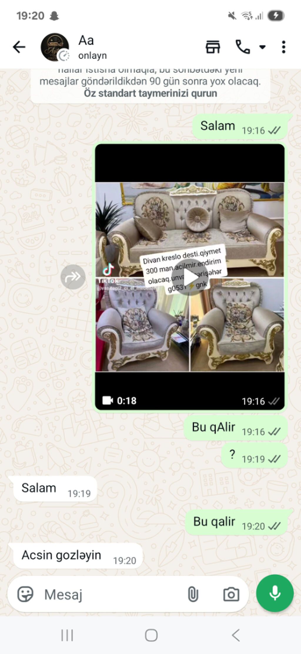 Divan, İşlənmiş, Açılmayan, Bazasız, Vеlur parça, Çatdırılma yoxdur — Divanlər, Bakı
