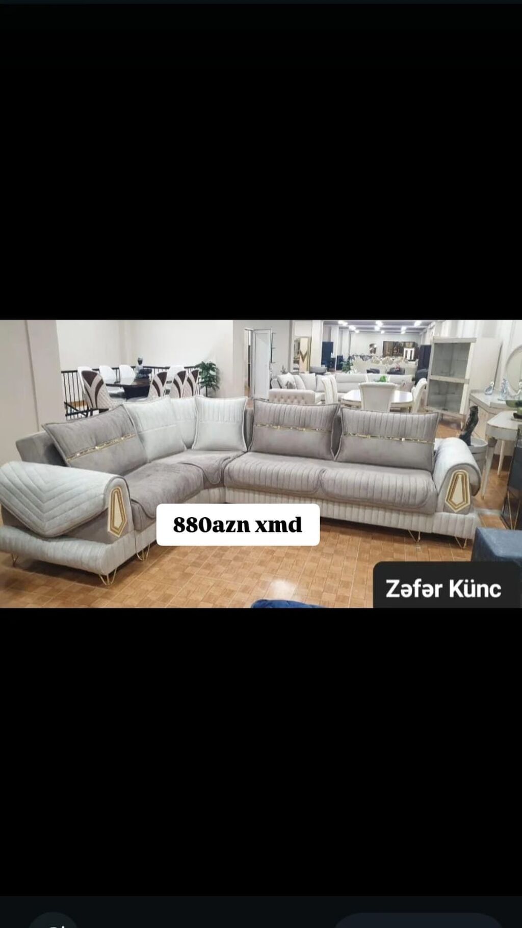 Zəfər Künc dəsti - Künc divan modelidir, geniş oturacaq sahəsi və — Divanlər, Bakı