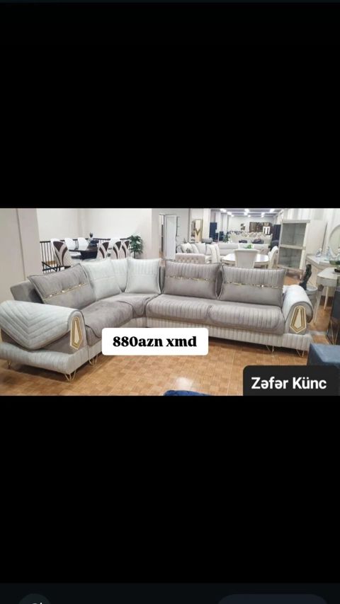 Zəfər Künc dəsti - Künc divan modelidir, geniş oturacaq sahəsi və — Bakı