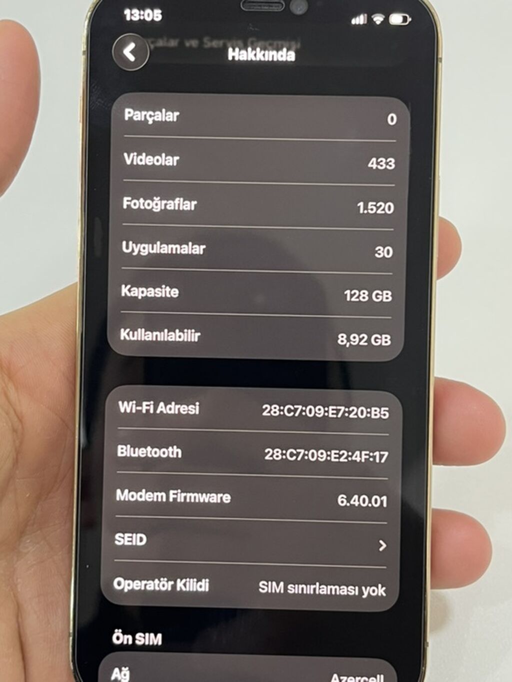 IPhone 12 Pro Max, Qızılı, Face ID — Apple iPhone, Şəmkir (8)