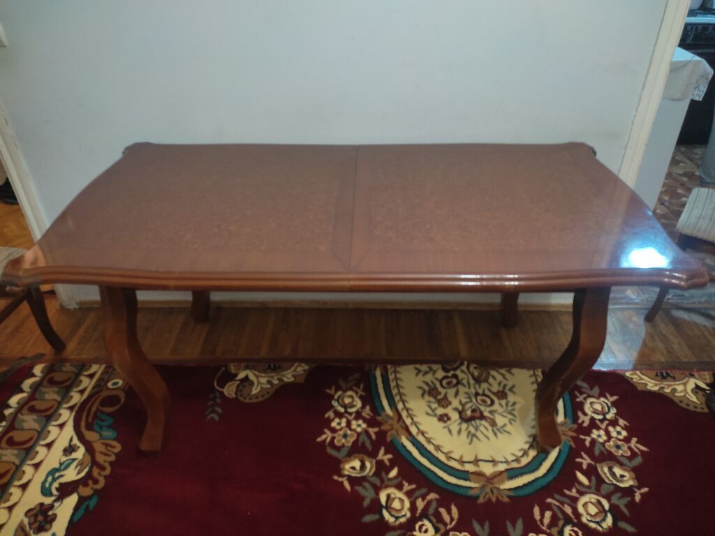 Klassik üslubda böyük yemək masası - Material: taxta karkas, üst — Masalar, Bakı (4)
