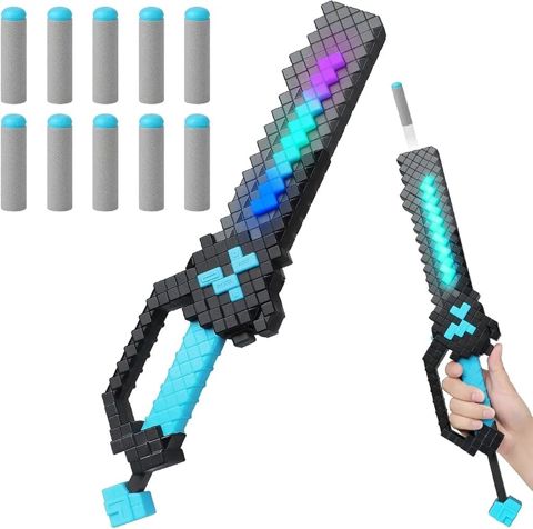 Майнкрафт меч бластер.Minecraft с функцией стрельбы мягкими пулями и — Bakı