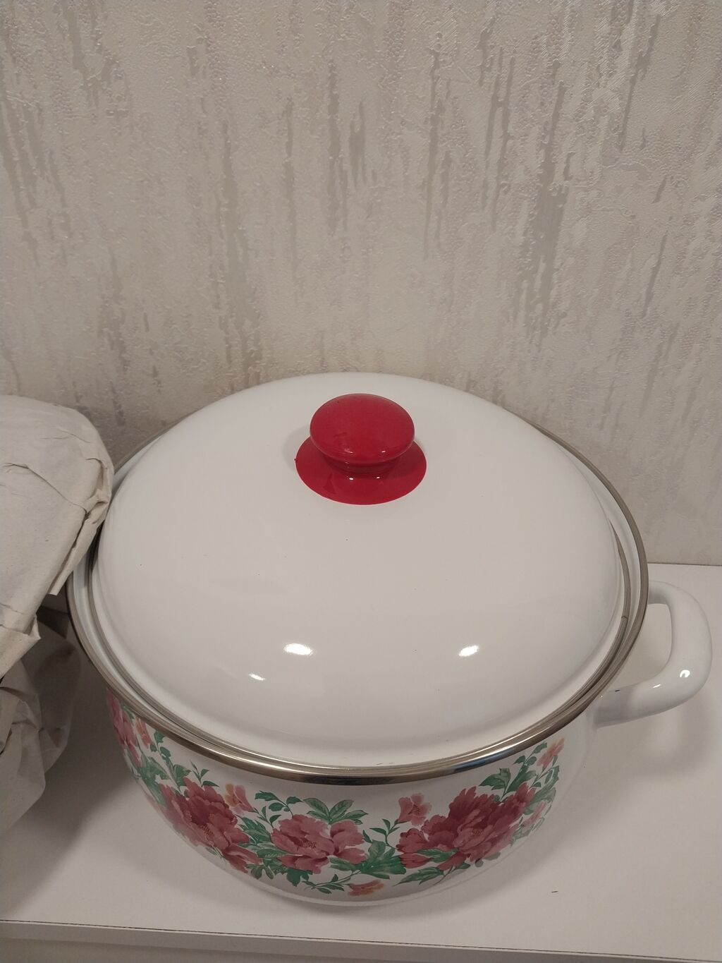 Qazan, rəng - Ağ, 28 sm — Bişirmə qabları, Bakı (7)