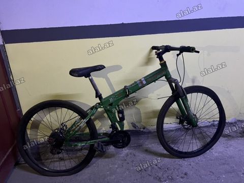 Qatlanan dağ velosipedi – yaşıl rəng Xüsusiyyətlər: - Qatlanan — Bakı
