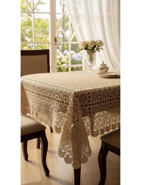 Toxunma masa örtüyü 4-210967_RB, parça, krem, 180x270 sm — Bakı