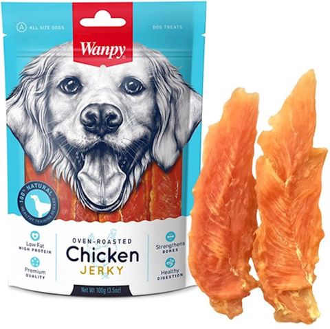 İtlər üçün məzə Wanpy Chicken Jerky, 100 q — Bakı
