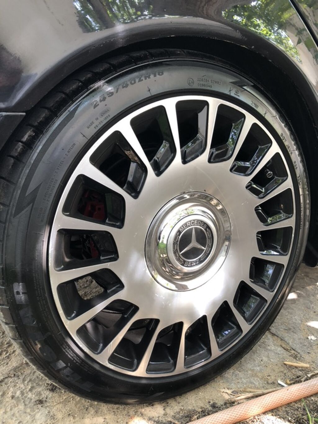 Mercedes-Benz orijinal dizaynlı 18” yüngül lehimli disk dəsti - Ölçü — Diskləri, Sanqaçal (2)