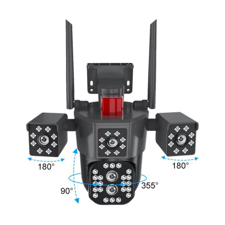 WiFi PTZ kamera 360°FHD 12MP/4K+64GB — Ağıllı ev və təhlükəsizlik, Bakı