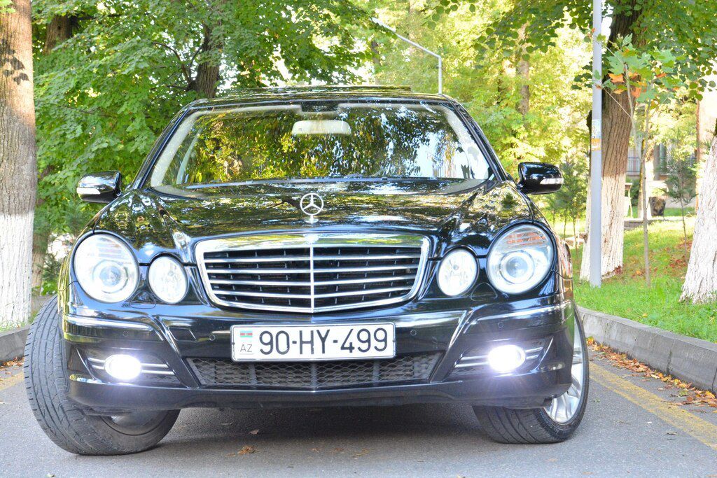 Mercedes E 220, 2.2 L, 2007 il, 410 000 km 90-HY-499 — Avtomobillər, Quba (6)