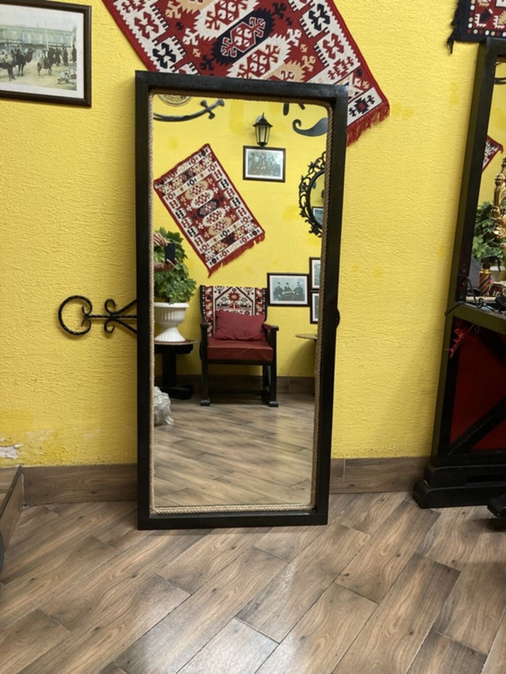Güzgü Döşəmə üstü, Düzbucaqlı, Dekorativ, Çərçivə ilə — Aynalar, Bakı (7)