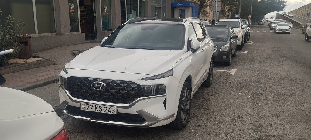 Hyundai Santa Fe, 1.6 L, 1.49 kWh, 2021 il, 76 243 km 77-KS-243 — Avtomobillər, Bakı (2)
