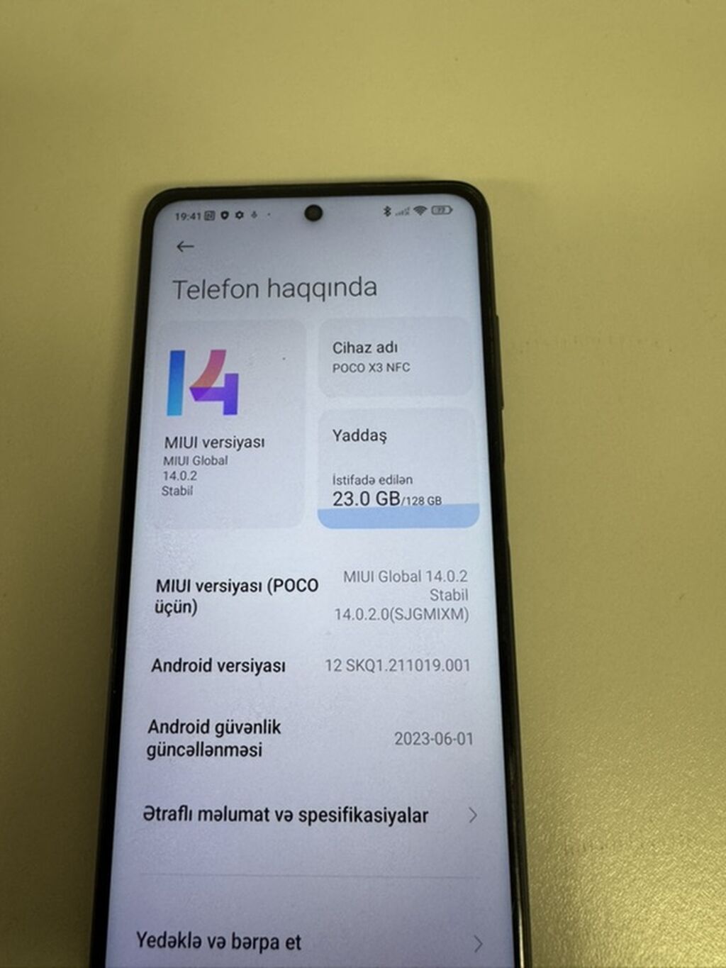 Poco X3 NFC, 128 GB, rəng - Mavi, Sensor — Xiaomi, Bakı