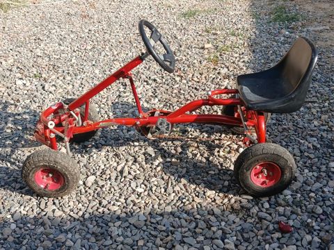 Uşaq pedaqlı kart (pedalla idarə olunan go-kart) - Rəng: qırmızı — Bakı