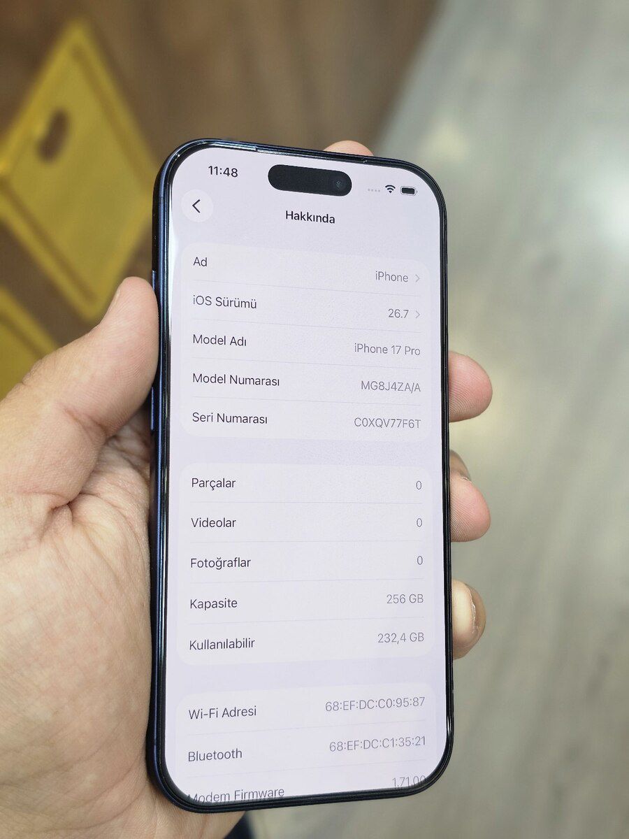 Apple iPhone 17 Pro Deep Blue 256GB/12GB — Smartfonlar, Bakı (3)