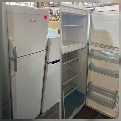 Beko iki qapılı soyuducu - Üst hissədə şaxtalı dondurucu bölmə, metal — Digah