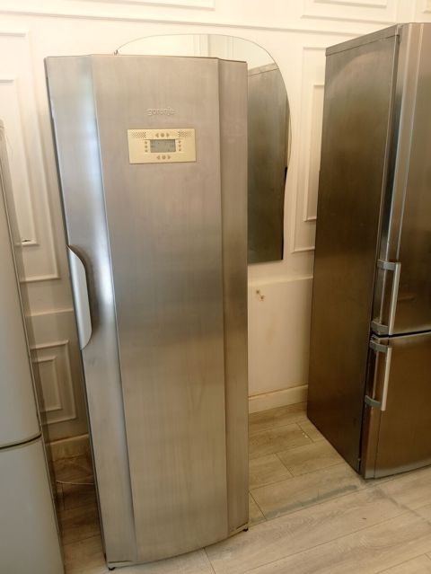 Gorenje tək qapılı soyuducu, paslanmayan polad (inox) korpuslu — Bakı