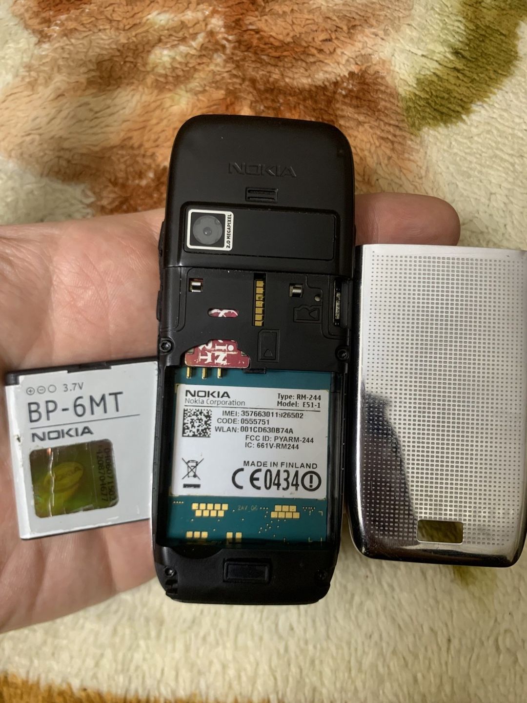 Nokia E51 Silver — Smartfonlar, Bakı (2)