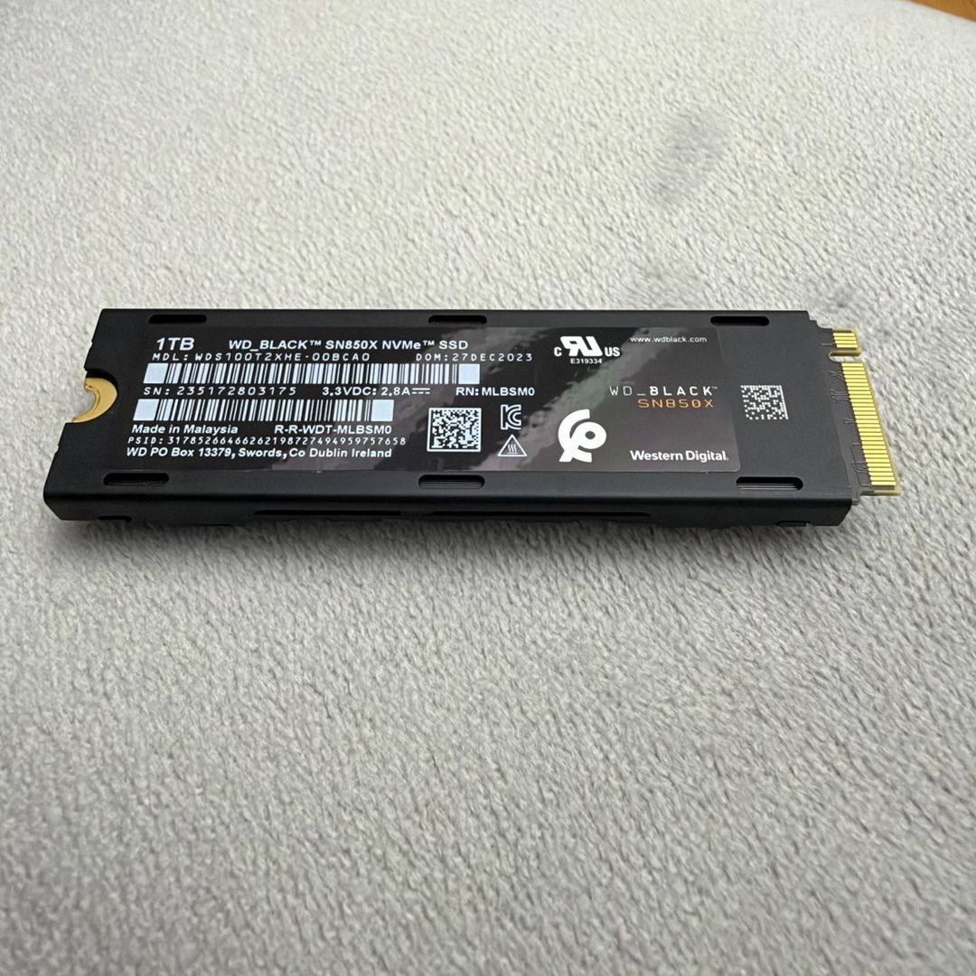 WD Black SN850X 1TB NVMe M.2 SSD with RGB Heatsink — Kompüterlər və noutbuklar, Bakı (5)