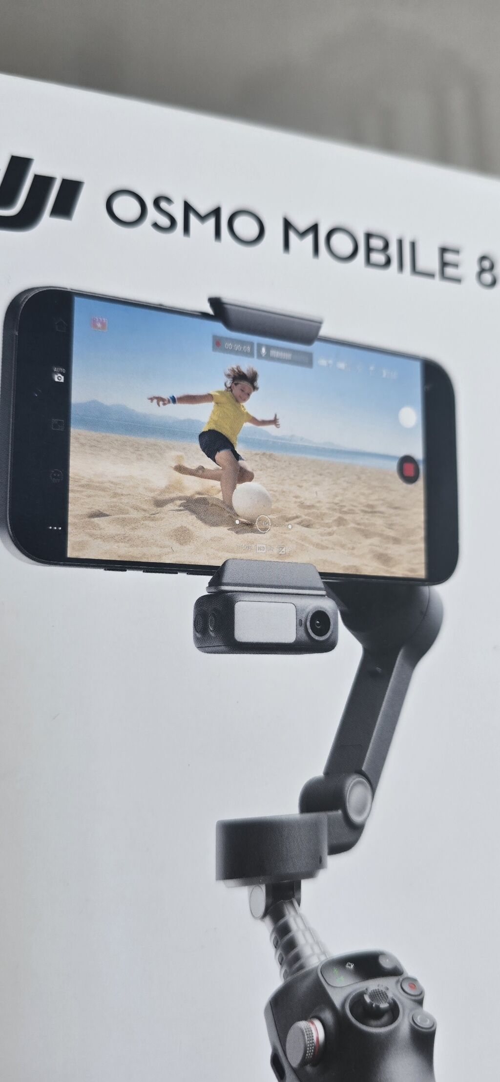 DJI Osmo Mobile 8 – Smartfon üçün 3 oxlu stabilizato məhsul yenidir — Tripod, steadicam, video işıq, Şəki (3)