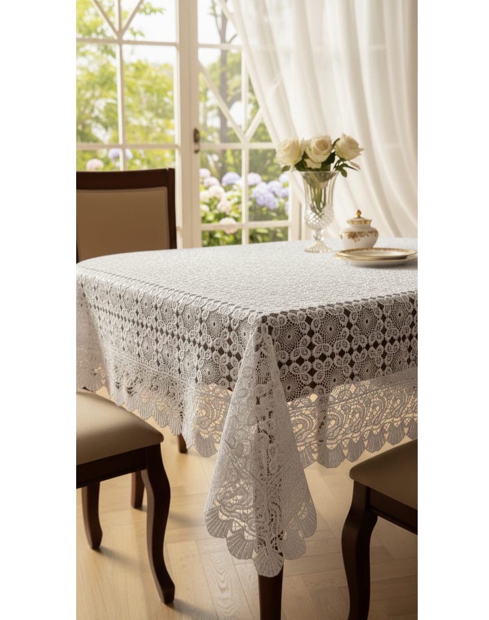 Toxunma masa örtüyü 3-210967_RB, parça, ağ, 180x270 sm — Mallar, Bakı