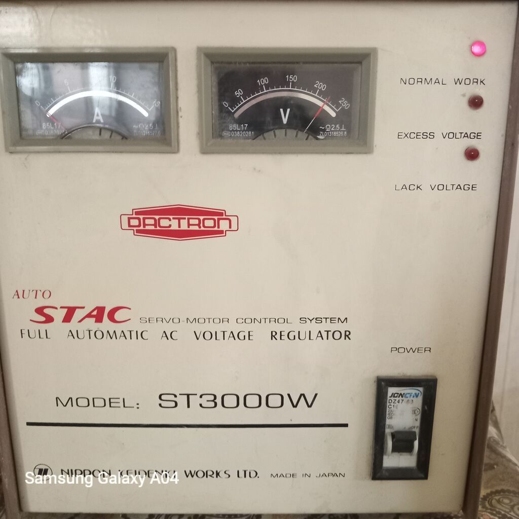 Dactron ST3000W – tam avtomatik AC gərginlik tənzimləyicisi (voltage — Gərginlik stabilizatoru, Bakı (3)