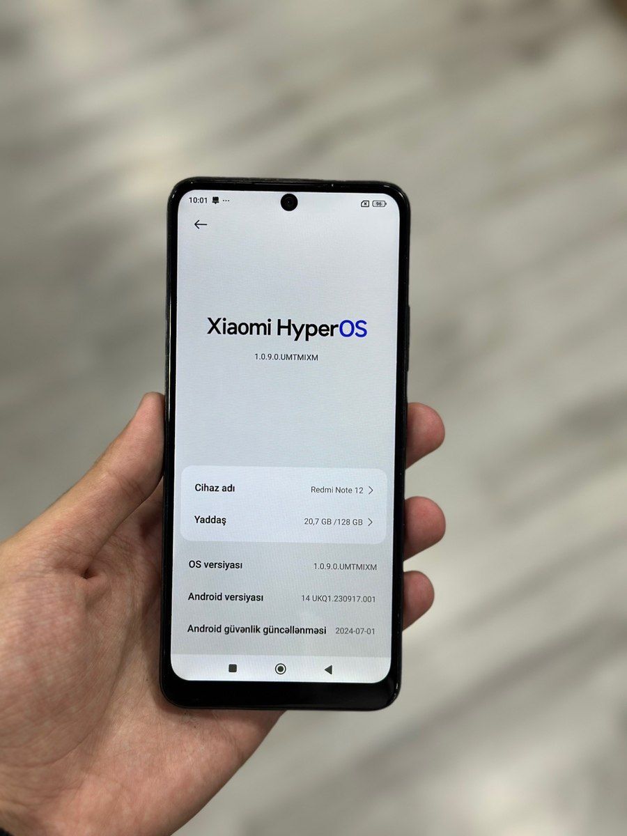 Xiaomi Redmi Note 12 (4G) Onyx Gray 128GB/6GB — Smartfonlar, Bakı (3)
