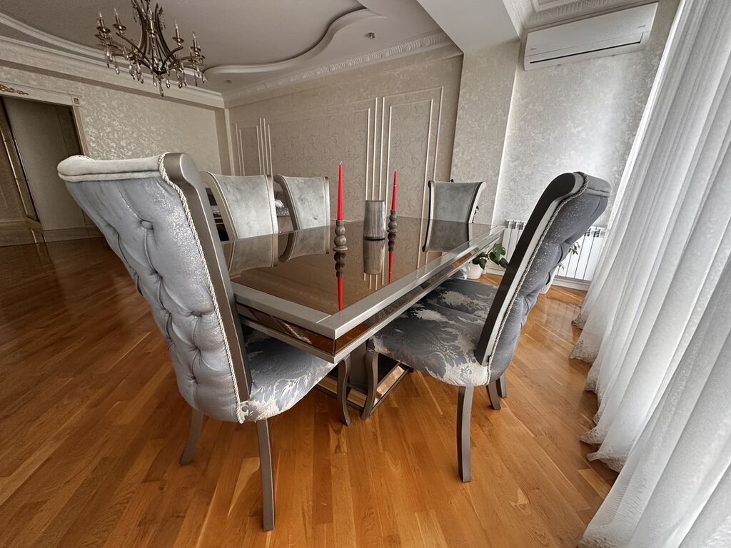 Zövqlü qonaq otağı mebel dəsti - Künc divan: L formalı, yumşaq parça — Qonaq otağı üçün, Bakı (3)