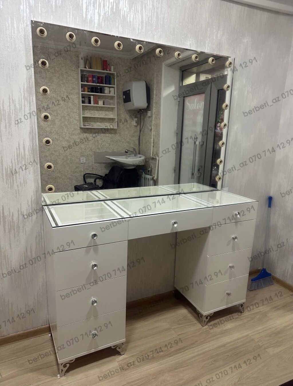 Vizaj/saç ustaları üçün professional vizaj masaları və salon güzgü — Masalar, Bakı (10)