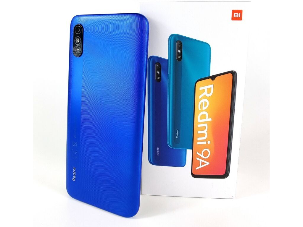 Redmi 9A, 32 GB, rəng - Göy, Qırıq, Sensor, İki sim kartlı — Xiaomi, Bakı