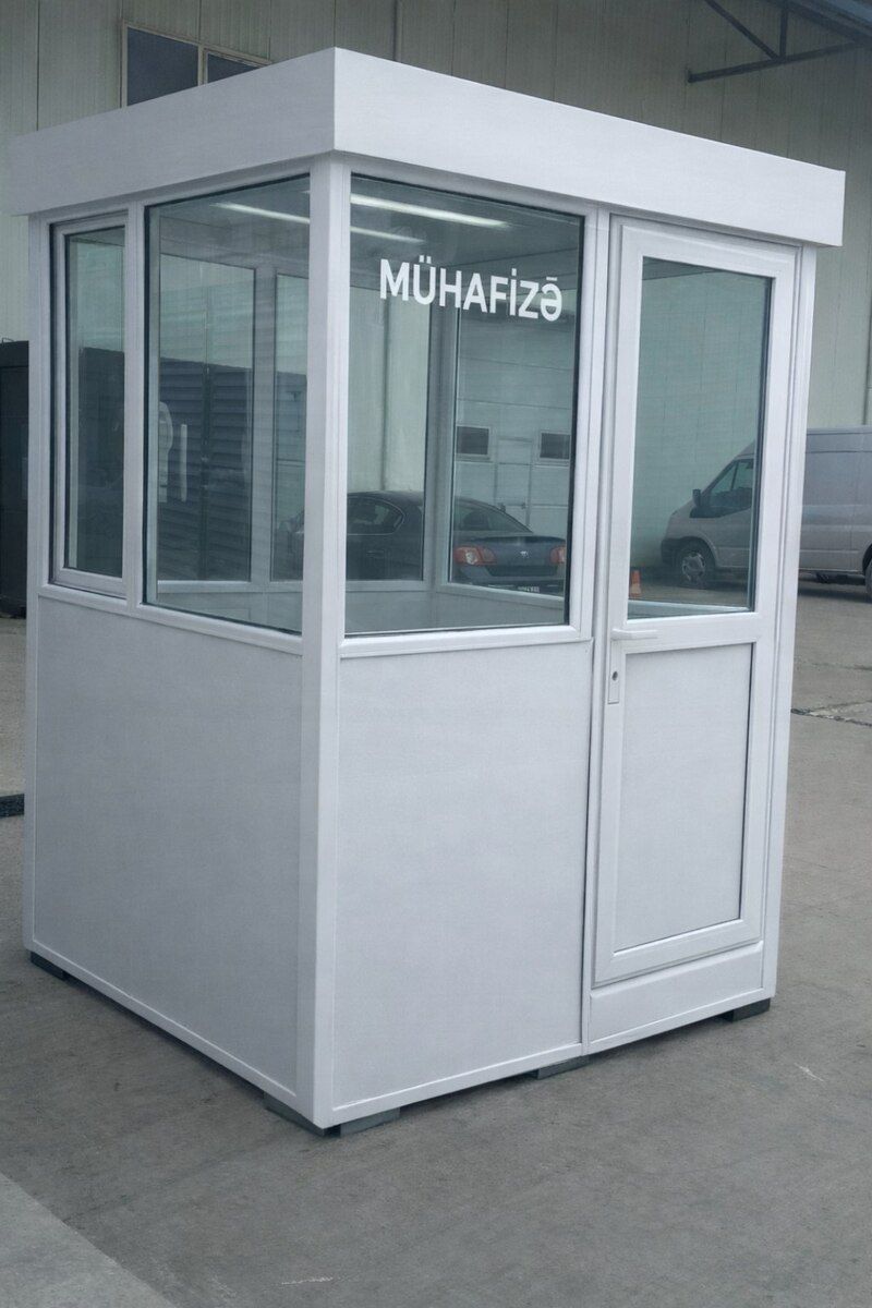 Mühafizə köşkü qara şüşəli — Təmir və inşaat, Bakı (3)