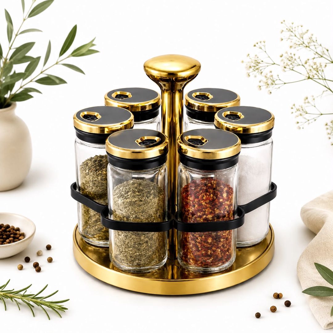 Ədviyyat üçün saxlama qabı dəsti, 100 ml, Plastik/Şüşə, 6 ədəd — Mallar, Bakı