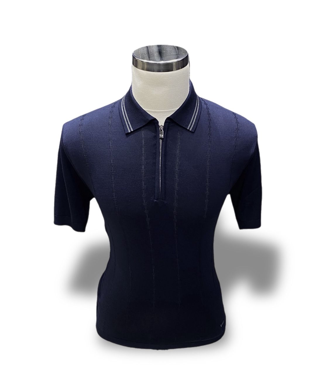 Kişilər üçün polo, tünd göy, zolaqlı pambıq, ölçü XL — Mallar, Bakı (2)