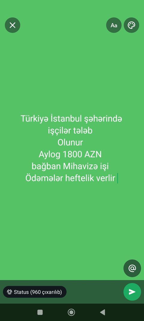 Qablaşdırıcı tələb olunur, 30-45 yaş, Təcrübəsiz, Həftəlik ödəniş — 2 300 ₼ · Zərdab · Nəqliyyat, logistika, anbar Qablaşdırıcı tələb olunur, 30-45 yaş, Təcrübəsiz, Həftəlik ödəniş — Zərdab