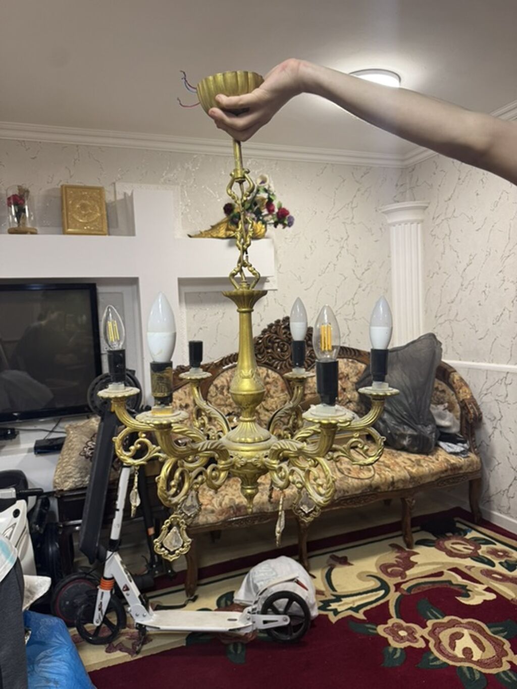 Çılçıraq, 5 lampa, Metal — Tavan is?qlar? v? cilc?raqlar, Digah (3)