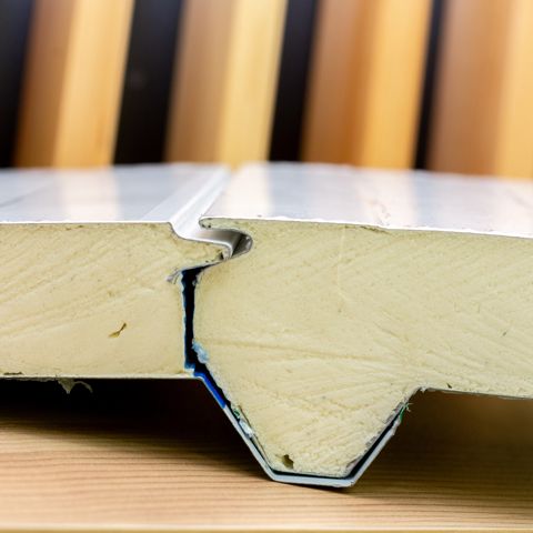 80 mm daş yunu sendviç panel – yanğına davamlı izolyasiya — Bakı